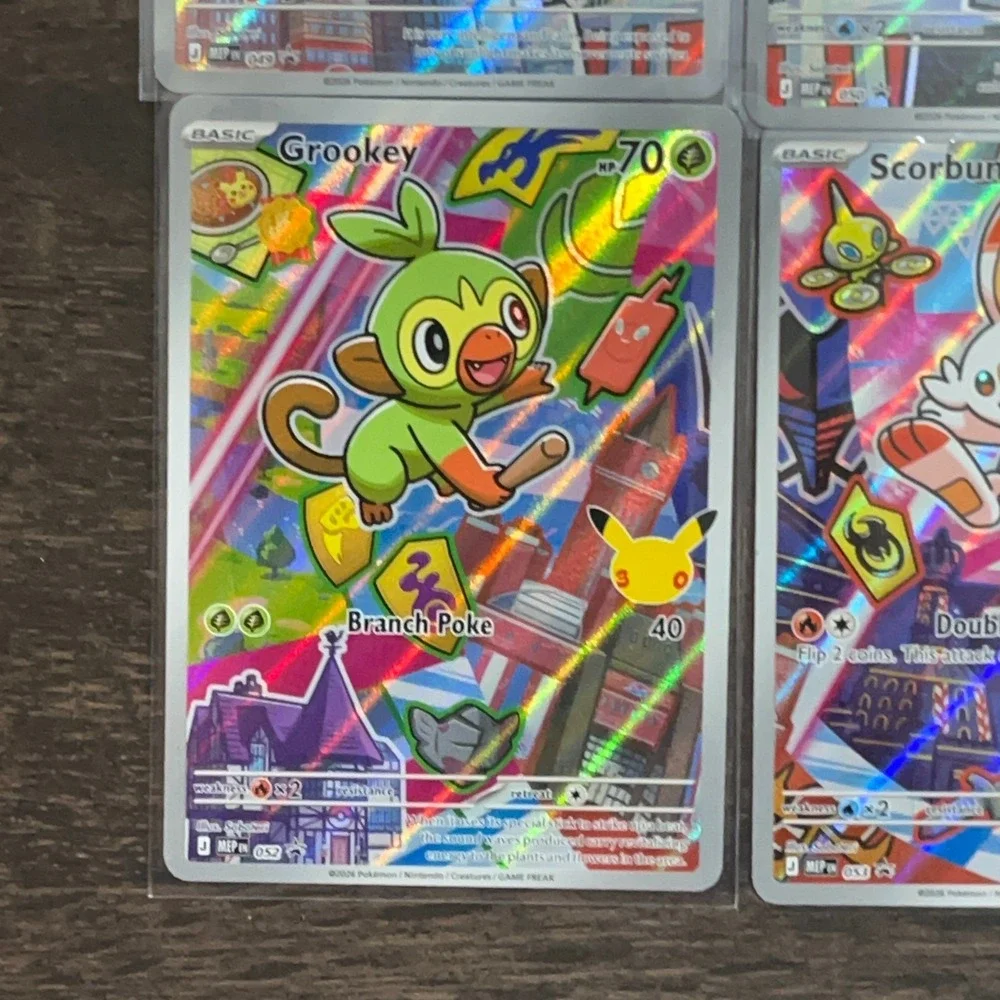 Pokemon Series 2 First Partner Illustration Complete Set Of 9 Cards Gen 2 Promo